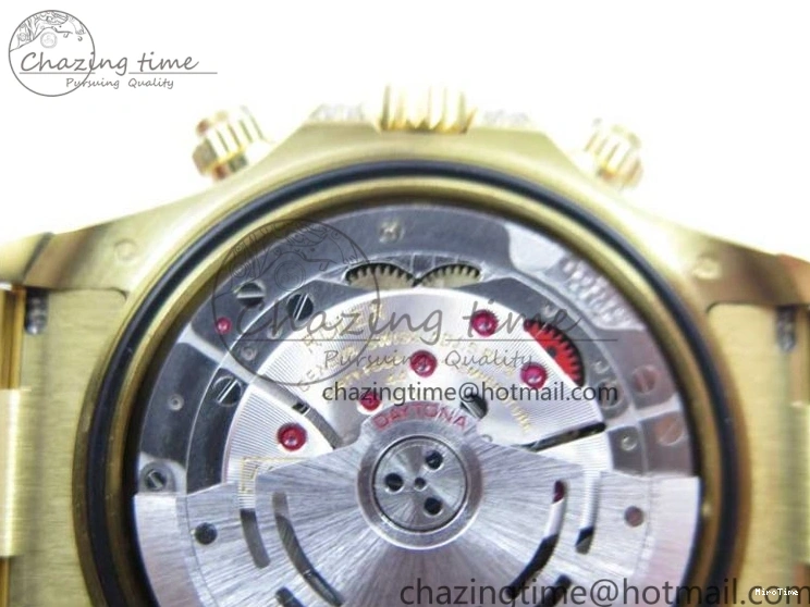 MiroTime 0306 Daytona 116589RBOW YG Rainbow Crystal BLF Best Edition Black Dial on YG Bracelet A SmoothTexture 3175